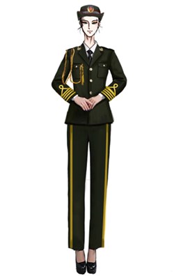 陆军军乐演出服装定制,大型军乐合唱演出服装设计图！