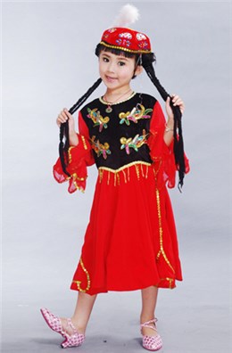 艺晨舞悦儿童款民族舞蹈服装新疆舞蹈服装儿童民族服装