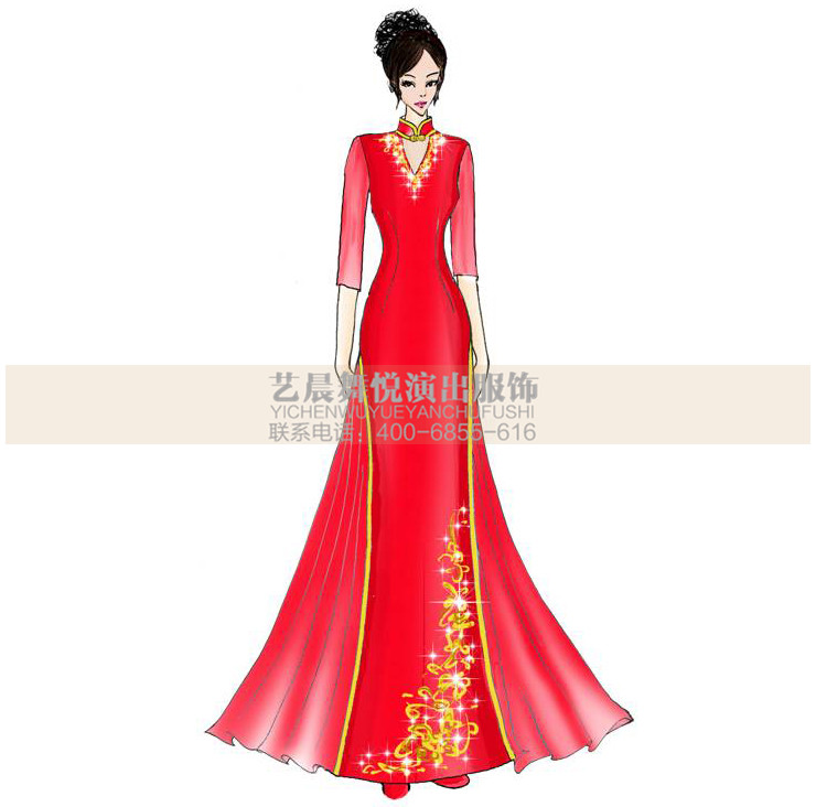 中式礼服设计