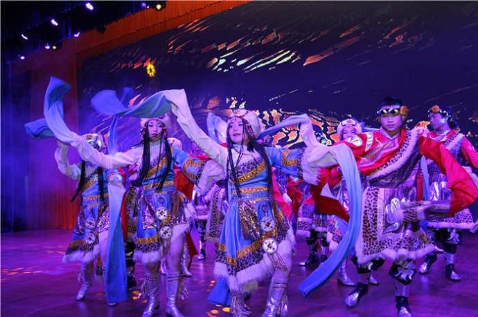 藏族舞蹈服装 藏族舞蹈演出服装