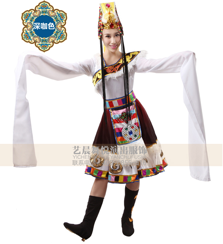 藏族舞蹈演出服装,藏族舞服装,艺晨舞悦