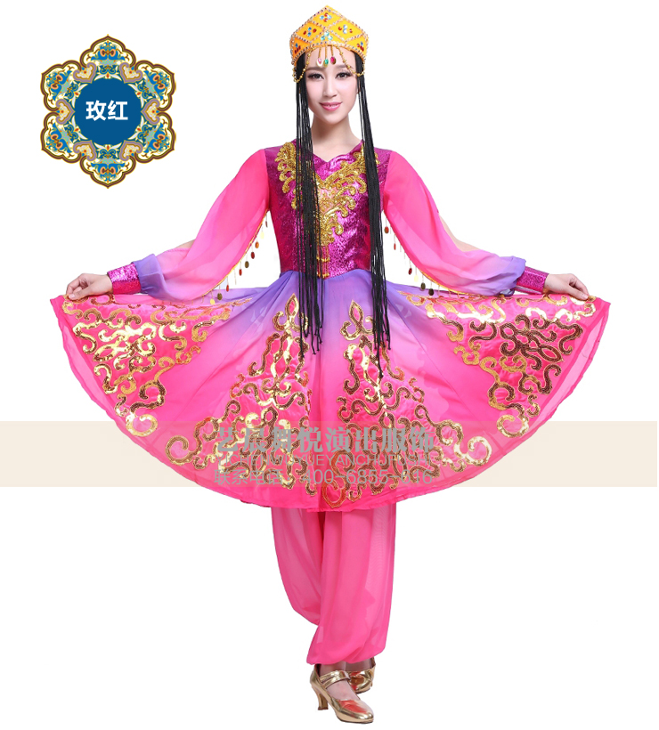 民族舞蹈服装,舞蹈服装,新疆舞蹈服装