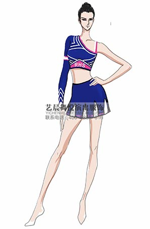 现代舞蹈服装舞台服装定做行家健美操舞蹈服装