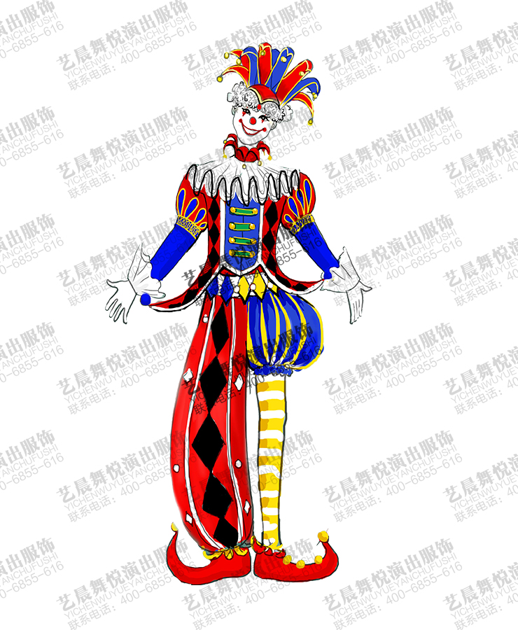 详情小丑舞台剧服装设计