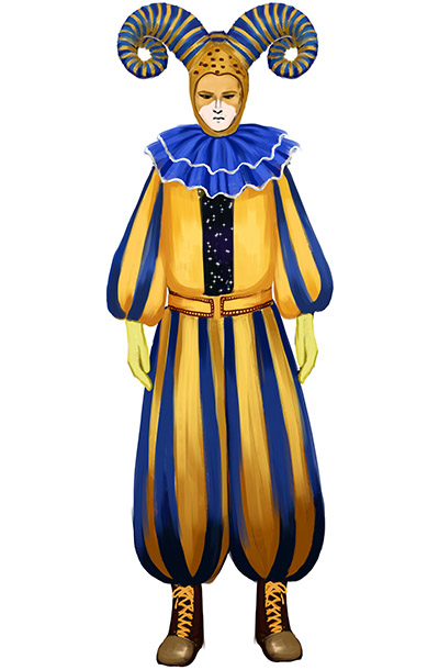 景区演出服装小丑表演服装设计游乐场小丑装扮服装设计