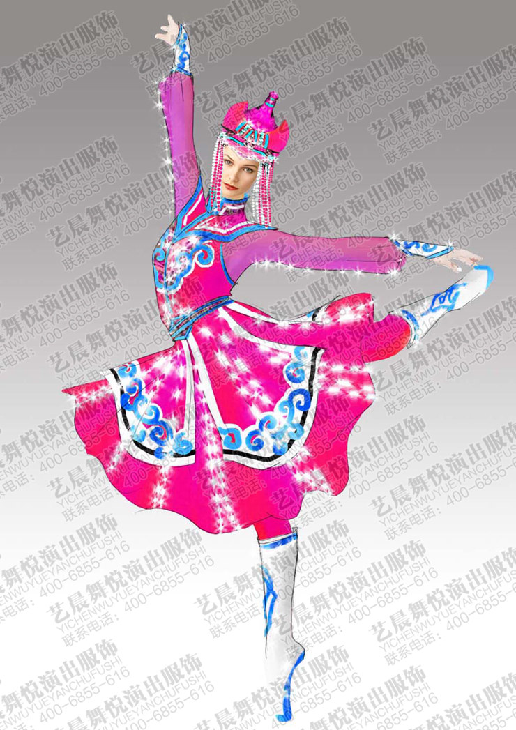蒙古舞演出服装设计