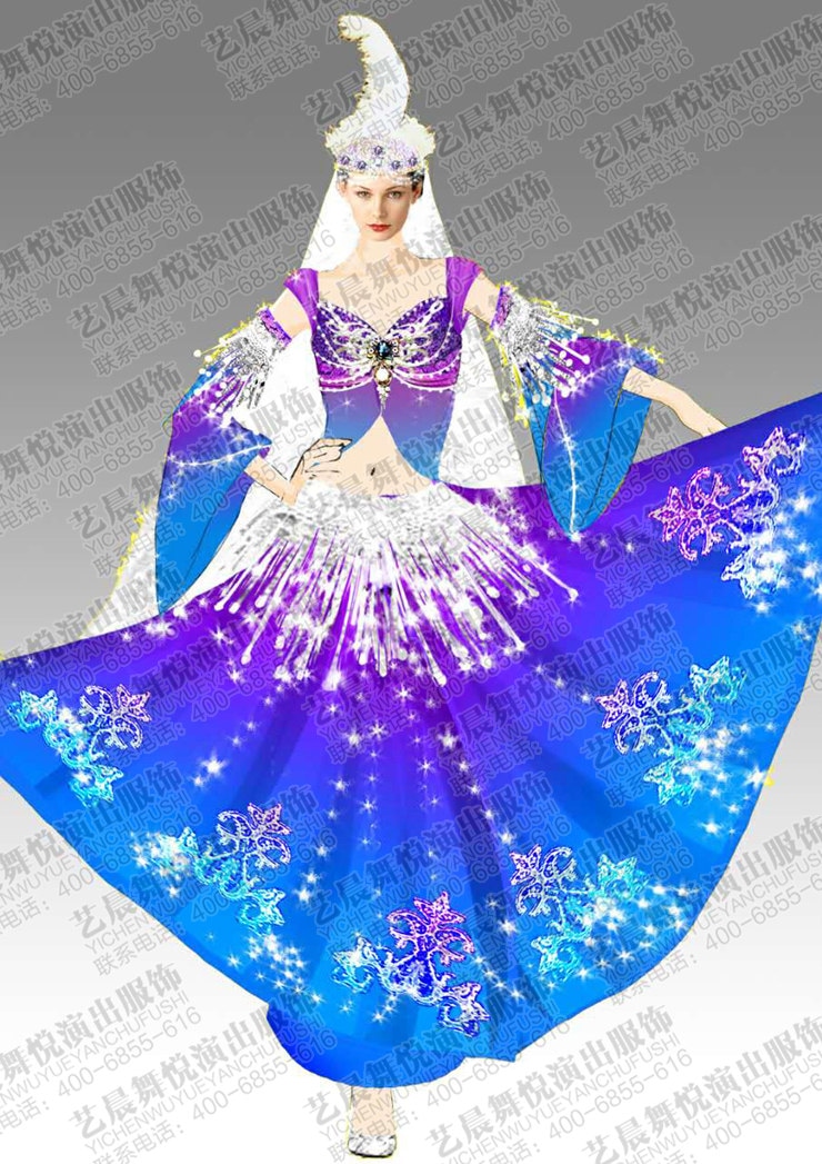 新疆舞蹈演出服装设计
