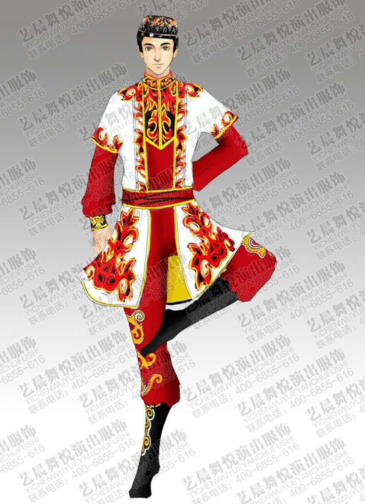 新疆舞蹈服设计