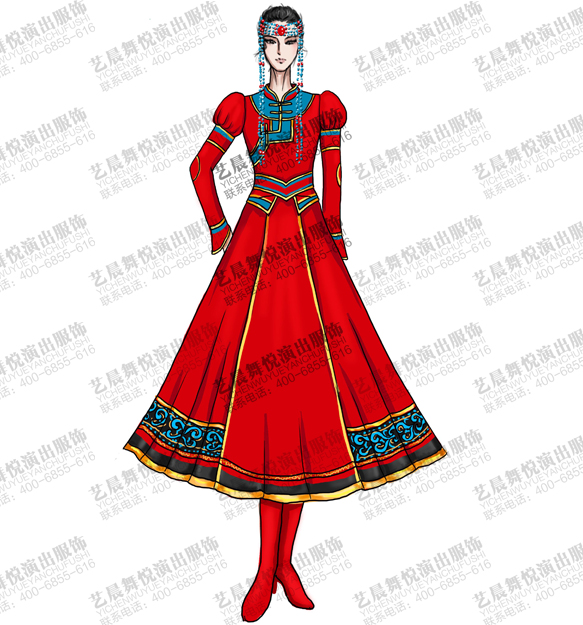 蒙古族服装设计