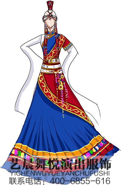 藏族舞蹈服装设计
